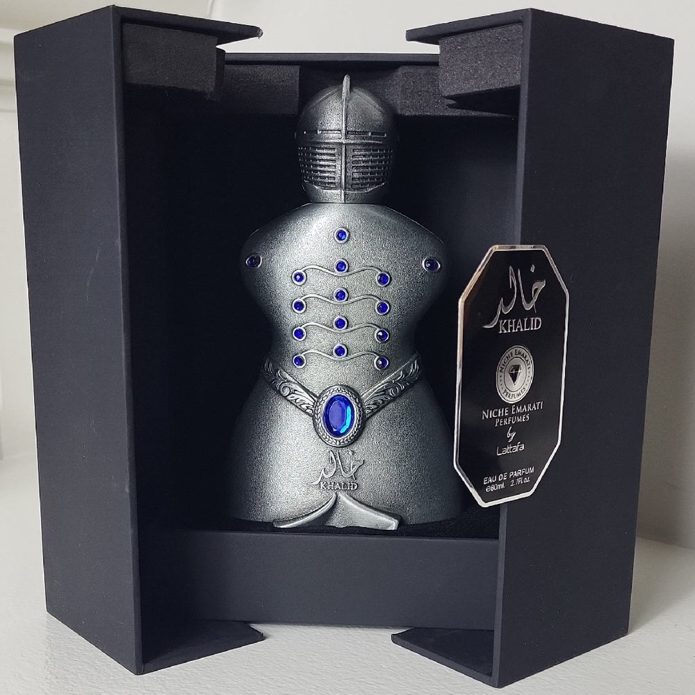 Lattafa Niche Emarati Khalid-Leathery, Smoky Resinous, Woody-Eau de‎ Parfum 80ml